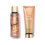 Victoria's Secret New Collection Vücut Sprey Vücut Losyonu 2 li Set Bare Vanilla