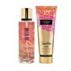 Victoria's Secret Temptation & Lace Vücut Losyonu ve Spreyi 2'li Set Tüm Cilt Tipleri İçin Özel