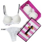 Victoria's Secret Victoria"s Secret Pusch Up Set Alt Üst Dolgulu Sütyen ve Külot Takım 2"liset - XL - Beyaz