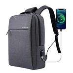 Victoriatourist Laptop Sırt Çantası 15,6 inç, İş İçin İnce Dayanıklı Dizüstü Bilgisayarlar USB Şarj Portlu Seyahat Sırt Çantaları, Üniversite Okulu Bilgisayar Çantası Erkekler ve Kadınlar için