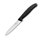 Victorinox 10 cm Testere Sivri Siyah Soyma Bıçak
