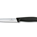 Victorinox 10 cm Testere ve Sivri Ağızlı Siyah Soyma Bıçağı