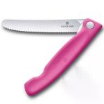 Victorinox 11Cm Katlanır Tırtıklı Domates Bıçağı Pembe 6.7836.F5b
