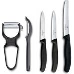 Victorinox 5 Parça Siyah Soyacak Set Novaev Özel