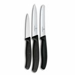 Victorinox 6.7113.34 Siyah Swiss Classic 3'lü Bıçak Set
