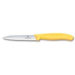 Victorinox 6.7738.C1 Swiss Classic 10Cm Tırtıklı Soyma Bıçağı, Sarı