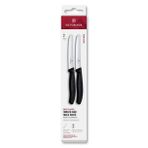 Victorinox 6.7833.B 11 cm Siyah 2'li Tırtıklı Blisterli Domates ve Sofra Bıçağı