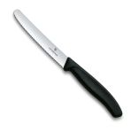 Victorinox 6.7833 Swiss Classic 11 Cm Tırtıklı Domates Bıçağı - Siyah