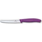 Victorinox 6.7835.C1 Paslanmaz Çelik Tırtıklı Soyma Bıçak 11 cm Mor - yok