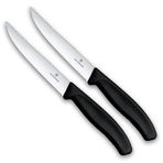 Victorinox 6.7933.2B Swiss Classic 12 Cm 2'Li Tırtıklı Gurme Biftek & Pizza Bıçağı - Siyah