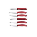 Victorinox 8 cm Kırmızı Soyma Bıçak Seti
