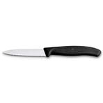 Victorinox 8Cm Soyma Bıçağı (Testere Ağızlı) Siyah