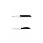 Victorinox 8cm Tırtıklı Soyma Bıçağı Siyah & Domates Bıçağı 11 cm Siyah