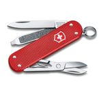 Victorinox, çakı, küçük, Klasik SD Alox, 58 mm, Tatlı Berry (5 fonksiyonlu, bıçak, tırnak törpüsü, 2,5 mm tornavida, makas)