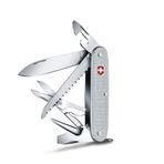 Victorinox cep bıçağı Farmer X Alox (10 fonksiyon, bıçak, konserve açacağı, tornavida, ahşap testeresi, makas), gümüş