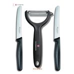Victorinox Evrekala Shop Soyacak Testere Ağızlı Black New Set Bıçak Seti