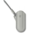 Victorinox İsviçre çakısı için deri kılıf, küçük, taşıma kayışı dahil, gri