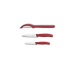 Victorinox Kırmızı Soyacak ve Soyma Bıçak Seti