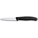Victorinox Siyah 8 cm Tırtıklı Soyma Bıçağı