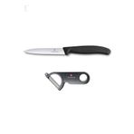 Victorinox Siyah Evrekala Özel Bıçak ve Soyacak Seti