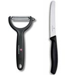 Victorinox Siyah Soyacak ve Bıçak