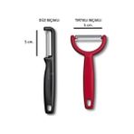 Victorinox Soyacak Seti Kivi ve Domates İçin Siyah Kırmızı 2 Parça Pratik Kullanım