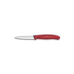 Victorinox Swiss Classic Sivri Uçlu Tırtıklı Soyma Bıçak Kırmızı 8 cm