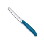 Victorinox Swiss Classic yemek bıçağı, 1 adet, yaban mersini mavisi, İsviçre yapımı, keskin paslanmaz çelik bıçak, ideal kahvaltı bıçağı ve çok amaçlı bıçak