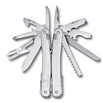Victorinox Swiss Tool Spirit MX, İsnaniçre Çakısı, Pense, Tornananida, Konsernane Açacağı, Naylon Kemer Çantası Dahil 24 Fonksiyon, Siyah, Gümüş