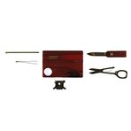 Victorinox Swisscard Lite Şeffaf Kırmızı Çakı STD