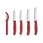 Victorinox Swissclassic Soyacaklı Kırmızı Bıçak Seti