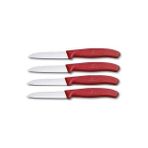 Victorinox Swissmade 6.7401 4'lü Kırmızı Düz Soyma Bıçağı