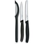 Victorinox Yan SOYACAK-10CM Düz-11 cm 3 Lü Set Siyah - 1 Adet