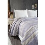 Vicuna Home Pamuklu 4 Mevsim Çift Kişilik Battaniye, 180x220 cm,%70 Pamuk%30 Polyester (Lila)
