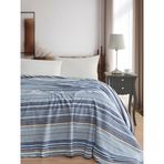Vicuna Home Pamuklu 4 Mevsim Çift Kişilik Battaniye, 180x220 cm,%70 Pamuk%30 Polyester (mavi)