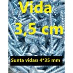 Vida 4x35 500 Adet Sunta Vidası