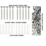 Vida+Dübel+Pul 50 Li Set.. 7 Lik Dübel+4X40 Vida..