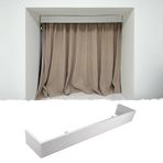 Vidalı ekstra uzun perde çerçevesi - Pencere dekorasyonu, oda bölmeleri ve panjurlar için çok yönlü perde paneli, tavana montaj, 2,9 m (9,5 ft)