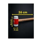 Vidalı Tokmak, Sert Plastik Başlıklı, Kolay Değiştirilebilir Vidalı Sistemli, Seramik,, Için Uygun El Aleti, 26 cm Sap Uzunluklu, Dayanıklı Tokmak (30 Mm) - Option-1