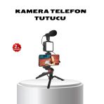 Video Çekim Kiti Tripod Led Işık Harici Mikrofon Bluetooth Kumanda Seti