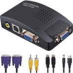 Video to Vga Converter RCA Kompozit AV S-Video - VGA Dönüştürücü Video in Vga Out