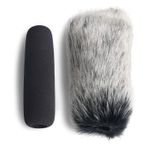 VideoMic Kürklü Ön Cam ve Köpük Kapak - YOUSHARES Rode VideoMic, NTG2, NTG1 ve WSVM Mikrofon için Dış Mekan/İç Mekan Mikrofon Rüzgar Kapağı (2 PAKET)