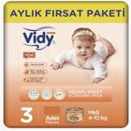 Vidy Baby Premium No:3 Midi Bebek Bezi