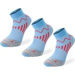 Vie Endurance Unisex Uzun Mesafe Maraton Koşu Çorabı 3'lü Paket - 39 - 42 - Mavi