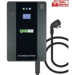 Viego Wallbox Şarj Istasyonu Ocpp, Wi-Fi, Mobil Uygulama, Ekran, Type2 22KW 5mt Şarj Kablolu 32A 380V Tüm Elektrikli ve Hibrid Araçlarla Uyumlu
