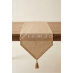 Viemso El Yapımı Ham Hasır Jüt Runner | Doğal Rustik Masa Runner 40x250 cm - 40 x 250 cm