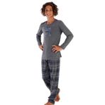 VIENETTA Erkek Çocuk Uzun Kol Gri Pijama Takımı C3T0N5O031 GRİ 9-10 YAŞ