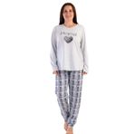 VIENETTA Kadın Uzun Kol Büyük Beden Pijama Takım