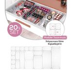 Vienev 20li Çekmece İçi-Banyo İçi Masaüstü Kozmetik Aksesuar Düzenleyici Organizer