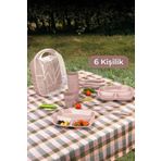 Vienev 6 Kişilik Çantalı Piknik Seti